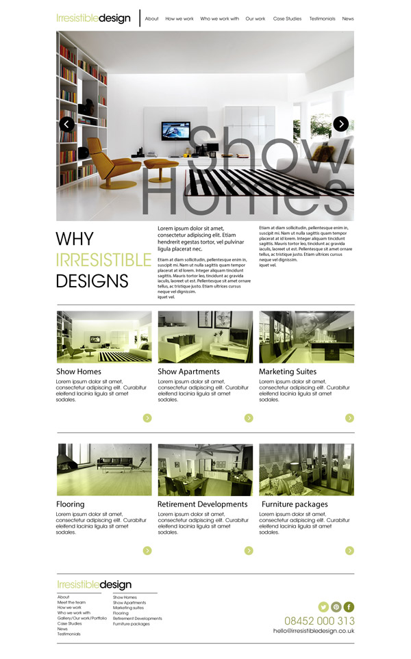 Global River Irresistible Designs Website Design Production