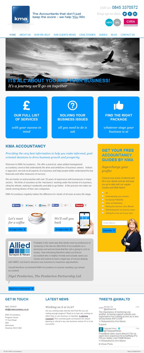 Kim Marlor Accountants Website Launch